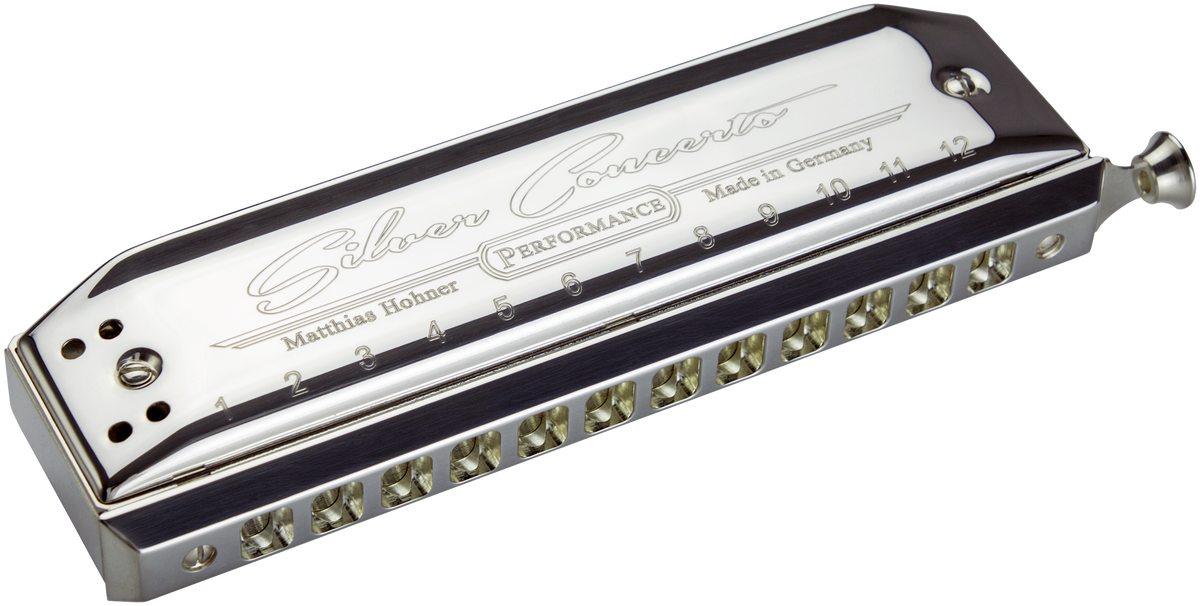 Hohner HOM753501 Mondharmonica, Silver Concerto, C