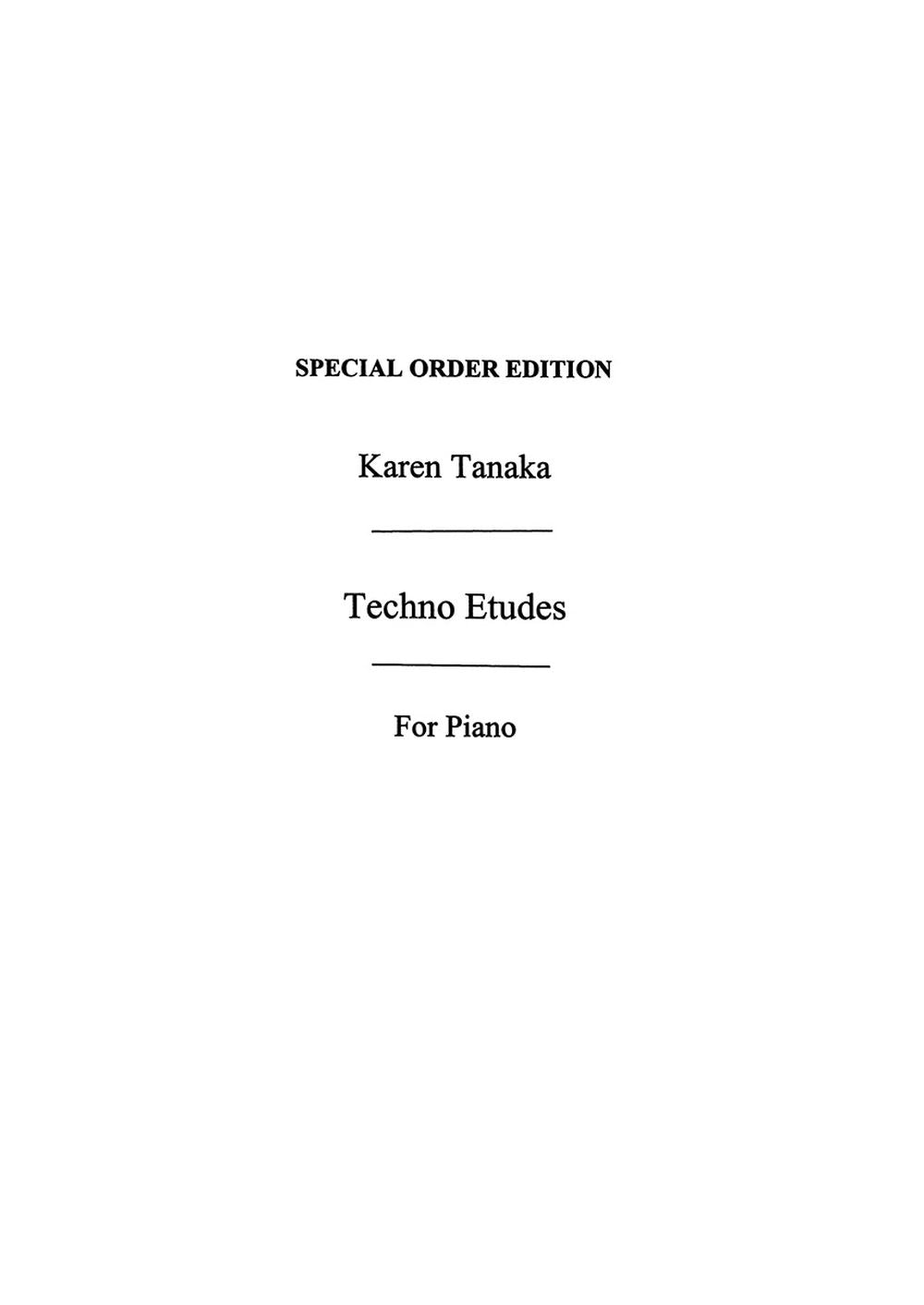 Tanaka: Techno Etudes (piano) afbeelding 2