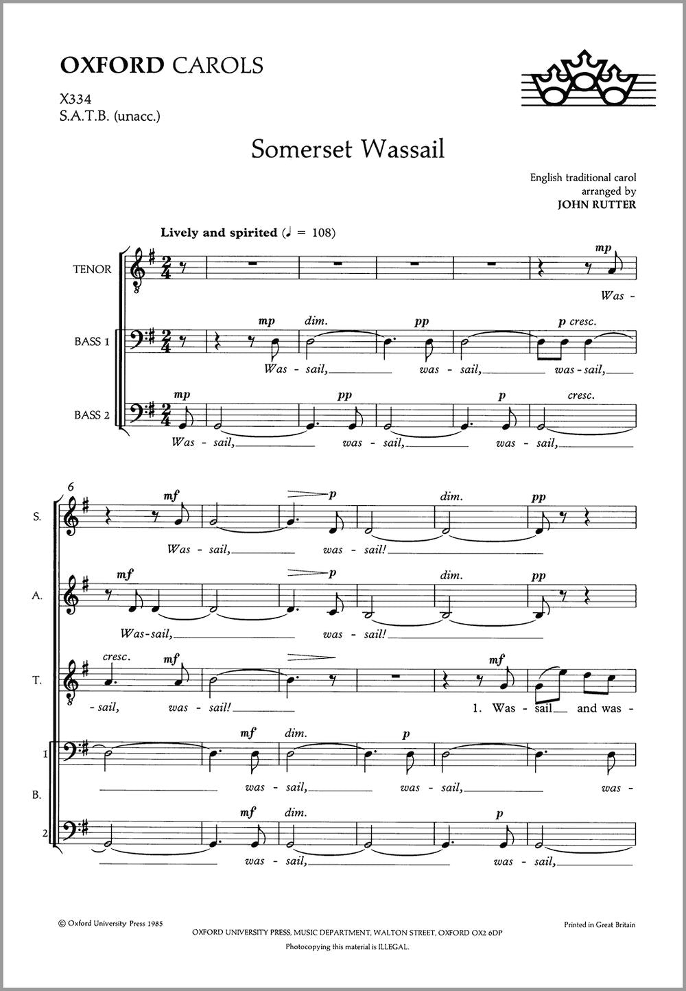 Somerset Wassail