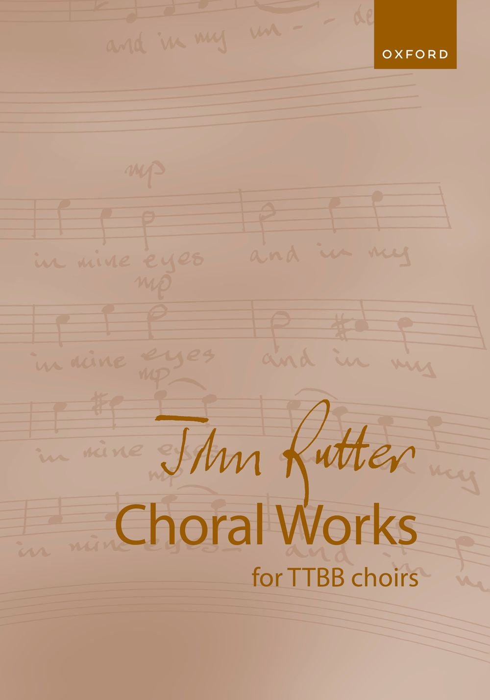 Rutter: John Rutter Choral Works for TTBB Voices (TTBB, Piano)
