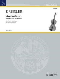 Kreisler: Andantino im Stile von P. Martini Nr. 2 (Viool, Piano)