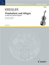 Kreisler: Praeludium und Allegro Nr. 5 (Viool, Piano)