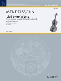 Mendelssohn Bartholdy: Lied ohne Worte B-Dur Nr. 11 (Viool, Piano)