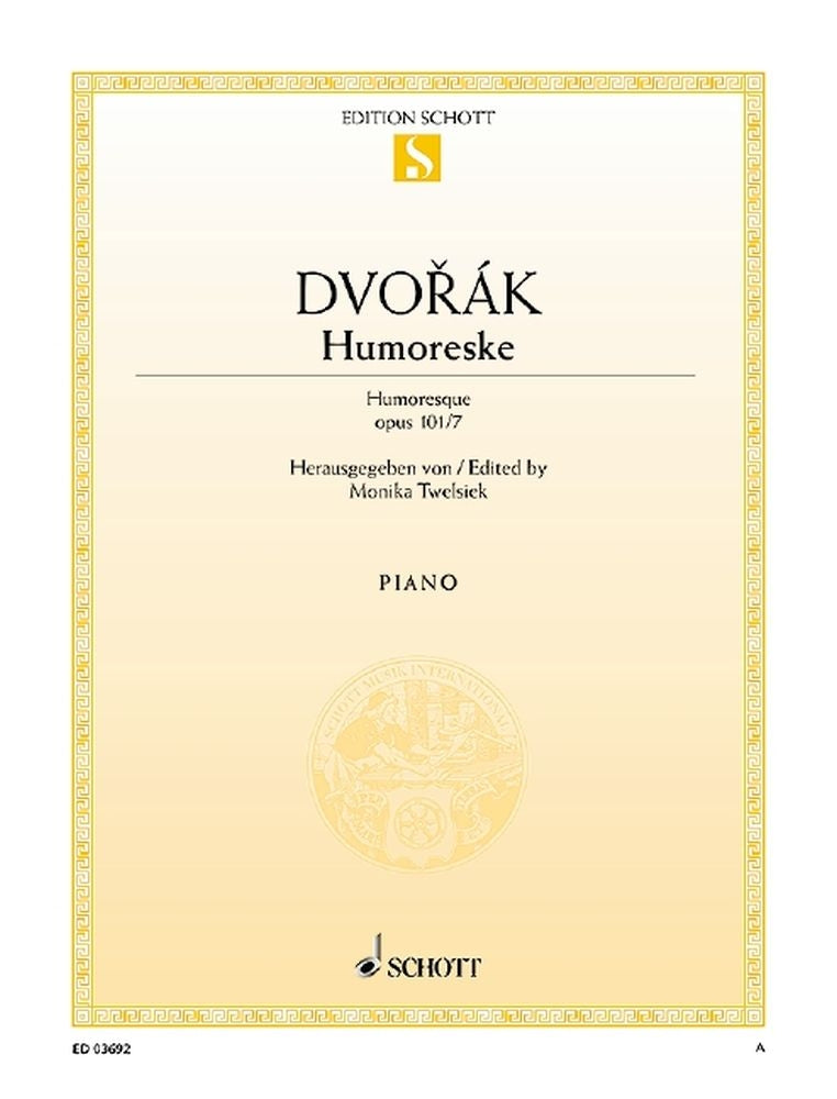 Antonín Dvořák: Humoreske op. 101/7 (Piano)