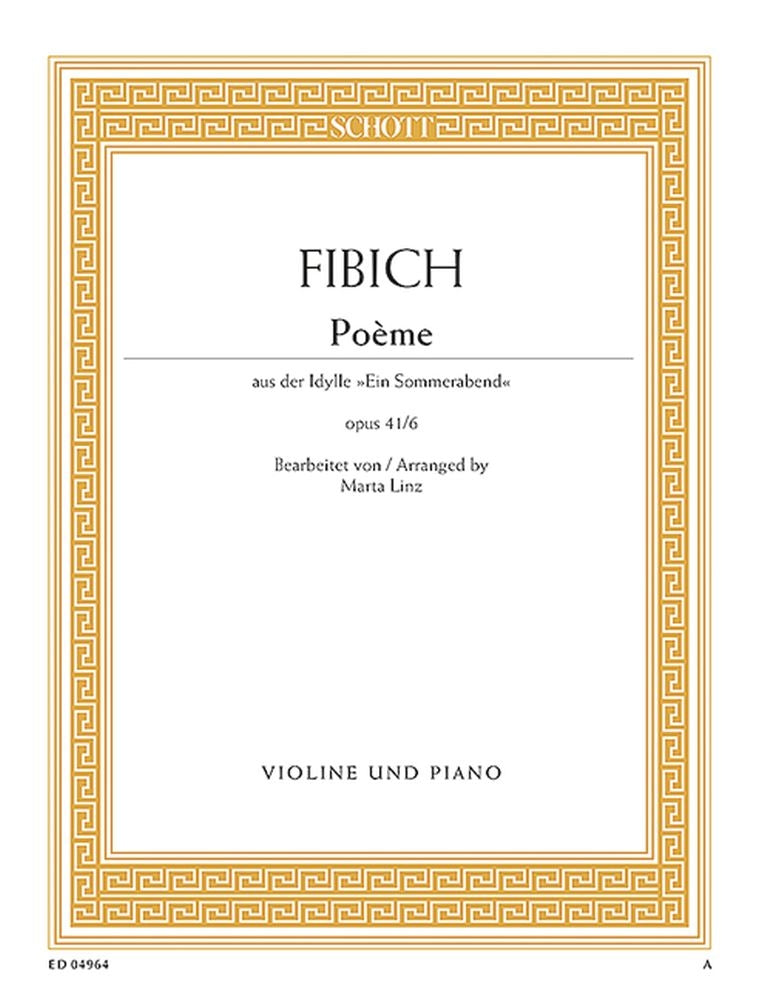 Fibich: Poème op. 41/6 (Viool, Piano)