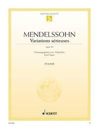 Felix Mendelssohn Bartholdy: Variations sérieuses op. 54 (Piano) afbeelding 2