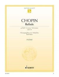 Frédéric Chopin: Ballade g-Moll g-Moll op. 23 (Piano) afbeelding 2