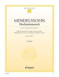 Felix Mendelssohn Bartholdy: Hochzeitsmarsch op. 61/9 (Piano) afbeelding 2
