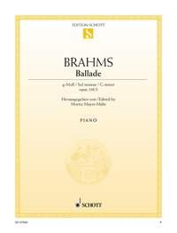 Johannes Brahms: Ballade g-Moll g-Moll op. 118/3 (Piano)