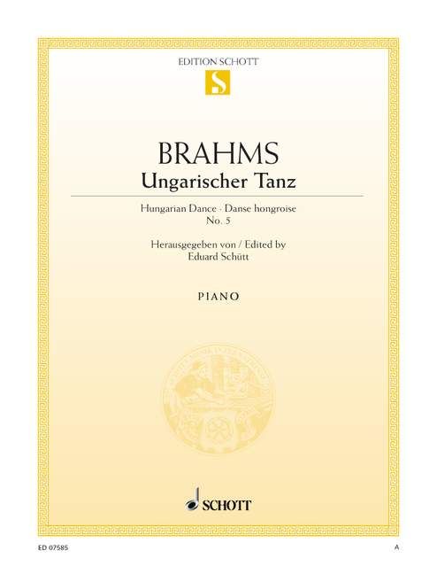 Johannes Brahms: Ungarischer Tanz Nr. 5 fis-Moll fis-Moll (Piano)