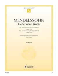 Felix Mendelssohn Bartholdy: Lieder ohne Worte op. 19/6 and op. 30/6 (Piano)