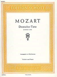 Mozart: Deutscher Tanz D-Dur D-Dur (Viool, Piano)