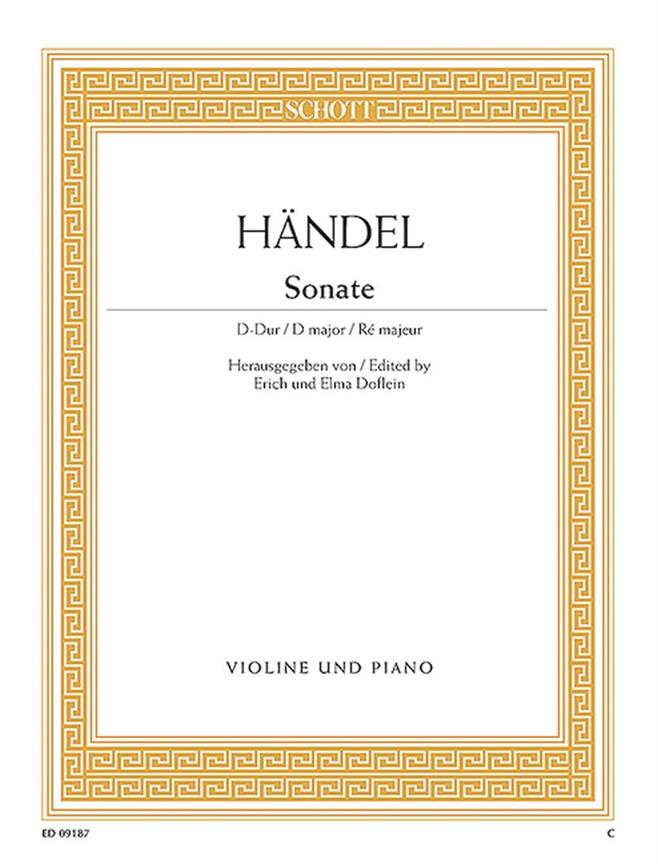Händel: Sonate D-Dur D-Dur (Viool, Piano)