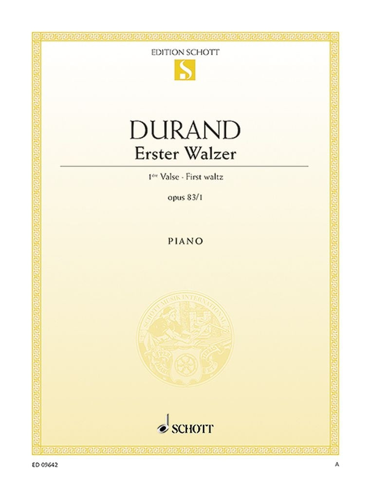 Auguste Durand: Erster Walzer Es-Dur Es-Dur op. 83/1 (Piano)