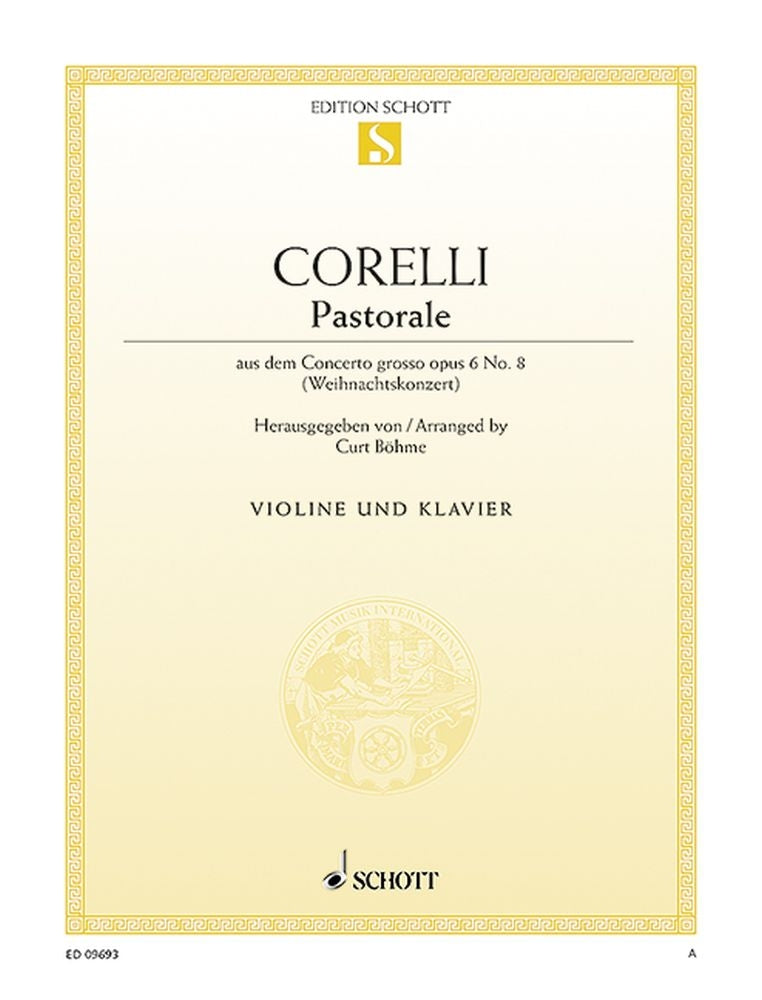 Corelli: Pastorale G-Dur G-Dur op. 6/8 (Viool, Piano)