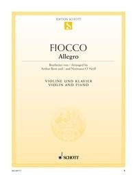 Fiocco: Allegro (Viool, Piano)