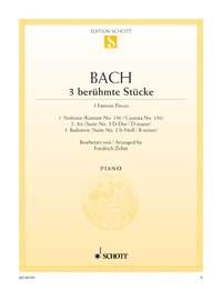 Johann Sebastian Bach: 3 berühmte Stücke (Piano)