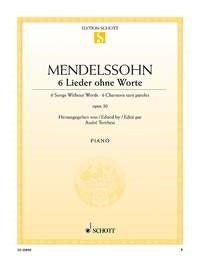 Felix Mendelssohn Bartholdy: 6 Lieder ohne Worte op. 30 (Piano) afbeelding 2