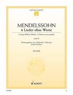 Felix Mendelssohn Bartholdy: 6 Lieder ohne Worte op. 62 (Piano)