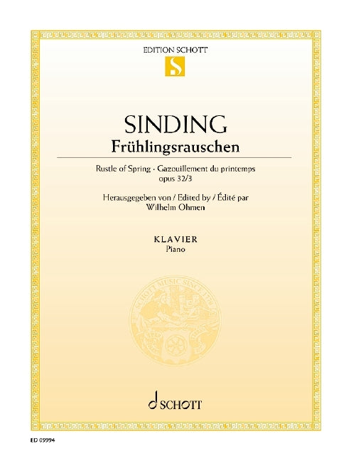 Christian Sinding: Frühlingsrauschen op. 32/3 (Piano)