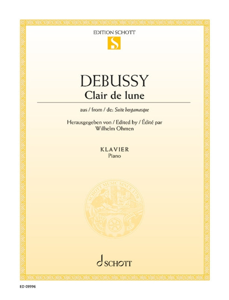 Claude Debussy: Clair de lune (Piano)