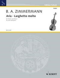 Zimmermann: Aria · Larghetto molto (Viool, Piano)