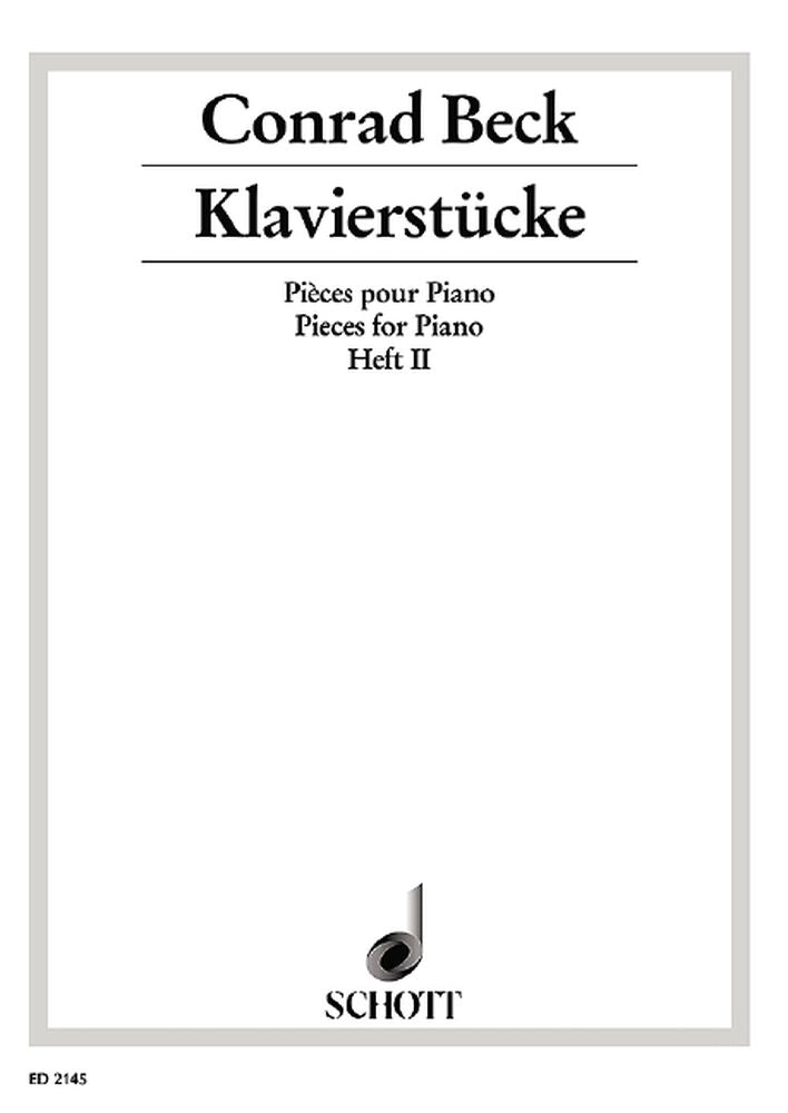 Conrad Beck: Klavierstücke Band 2 (Piano)