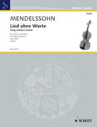 Mendelssohn Bartholdy: Lied ohne Worte op. 30/3 (Viool, Piano)