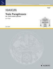 Hakim: Trois Paraphrases (Orgel)