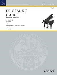 Renato de  Grandis: Präludien Band 1 (Piano)