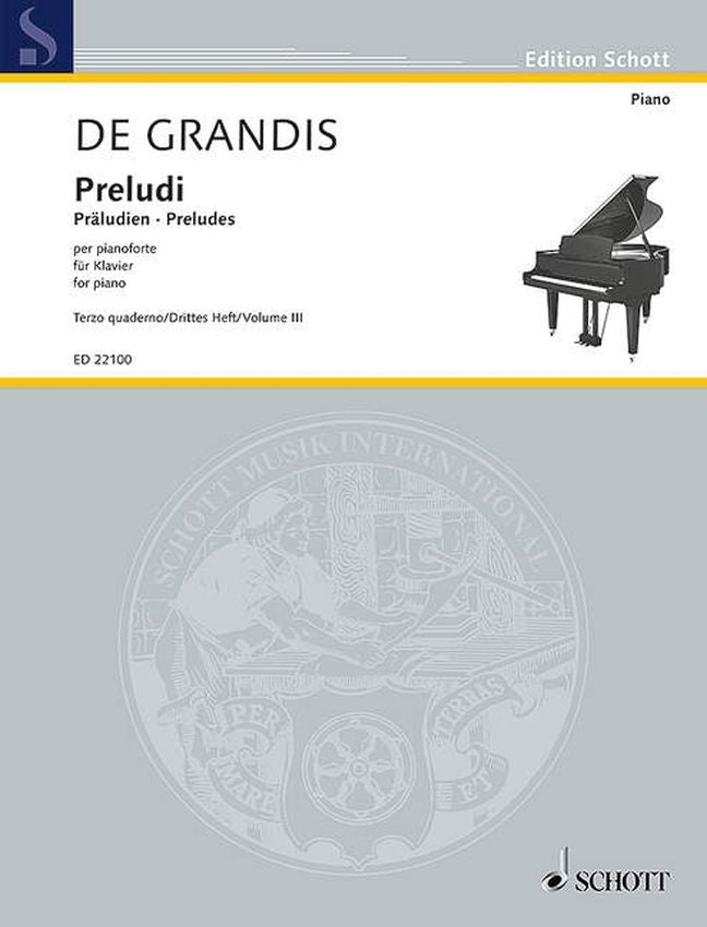 Renato de  Grandis: Präludien Band 3 (Piano)