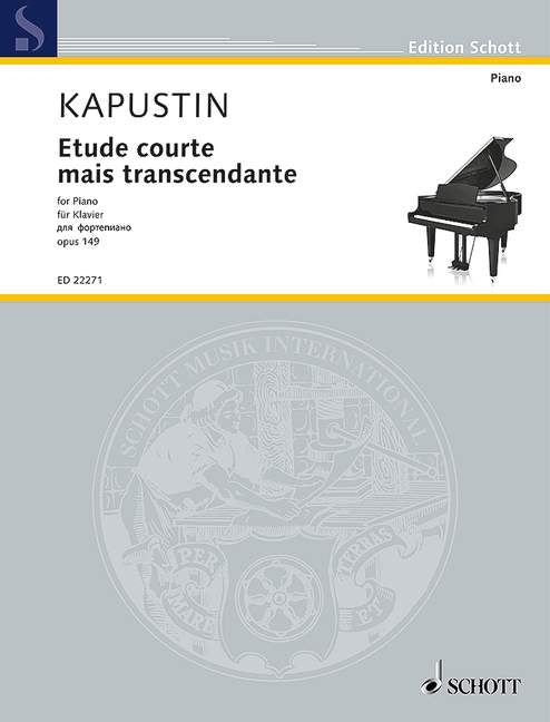 Nikolai Kapustin: Etude courte mais transcendante op. 149 (Piano) afbeelding 2