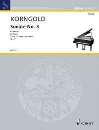 Erich Wolfgang Korngold: Sonate No. 3 C-Dur op. 25 (Piano) afbeelding 2