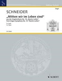 Schneider: "Mitten wir im Leben sind" (Orgel) afbeelding 2