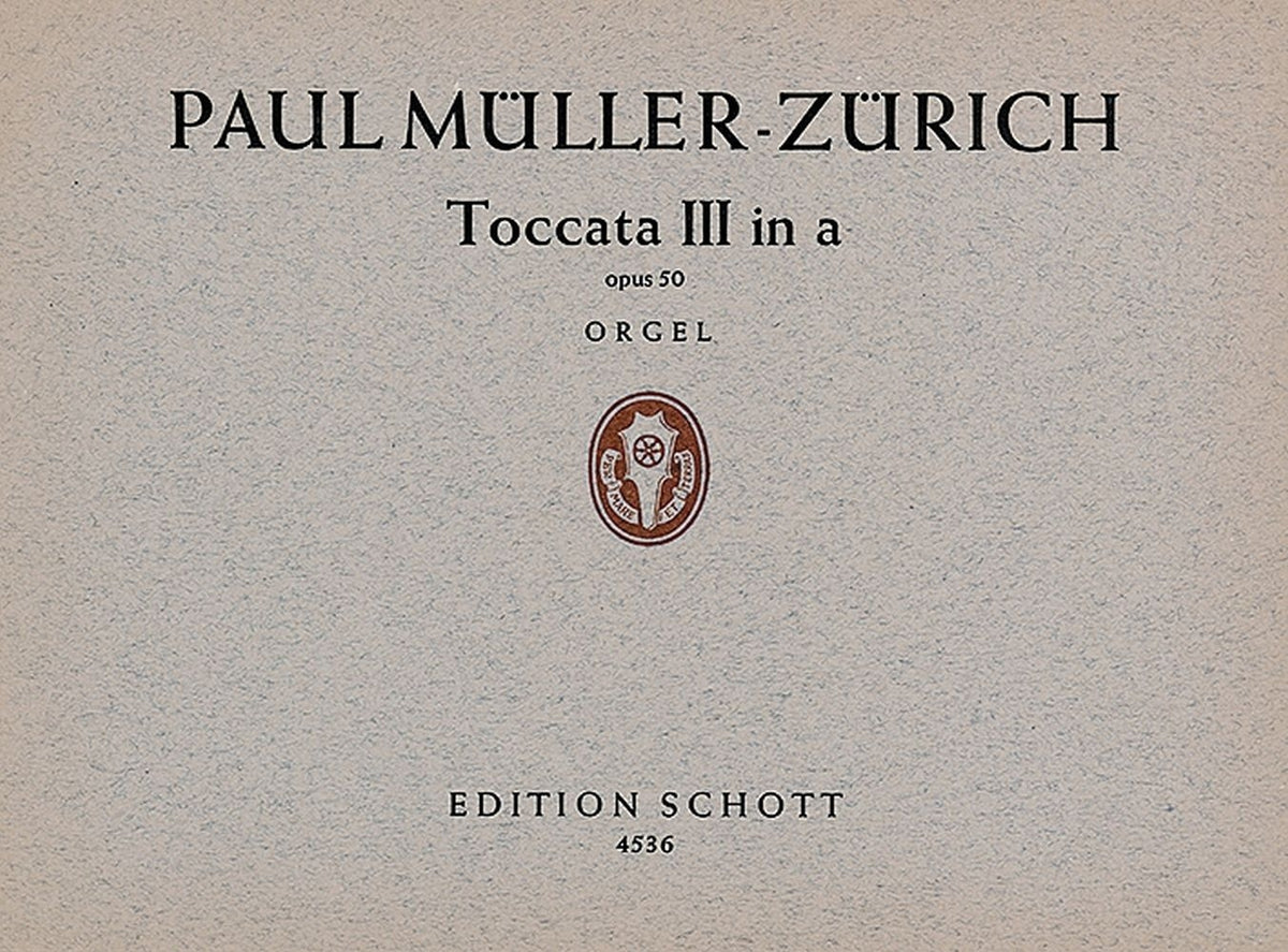 Müller-Zürich: Toccata III in A op. 50 (Orgel) afbeelding 2