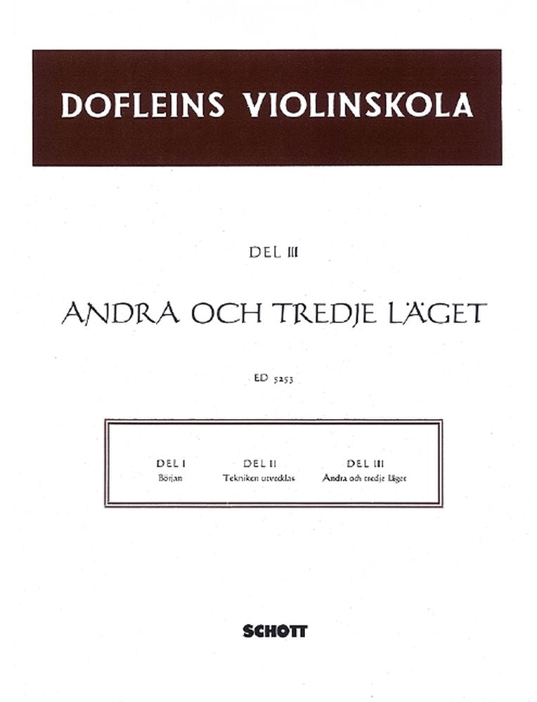 Doflein: Dofleins Violinskola Band 3 (Viool)