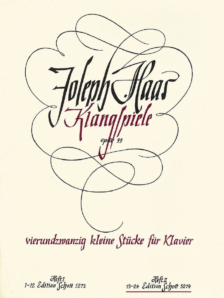 Josef Haas: Klangspiele op. 99 Band 2 (Piano)