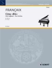 Jean Françaix: Fünf Zugaben (Piano)