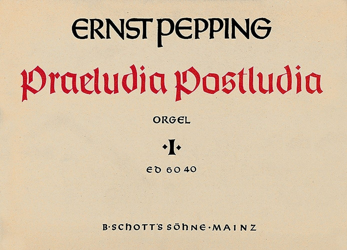 Pepping: Praeludia - Postludia Band 1 (Orgel) afbeelding 2