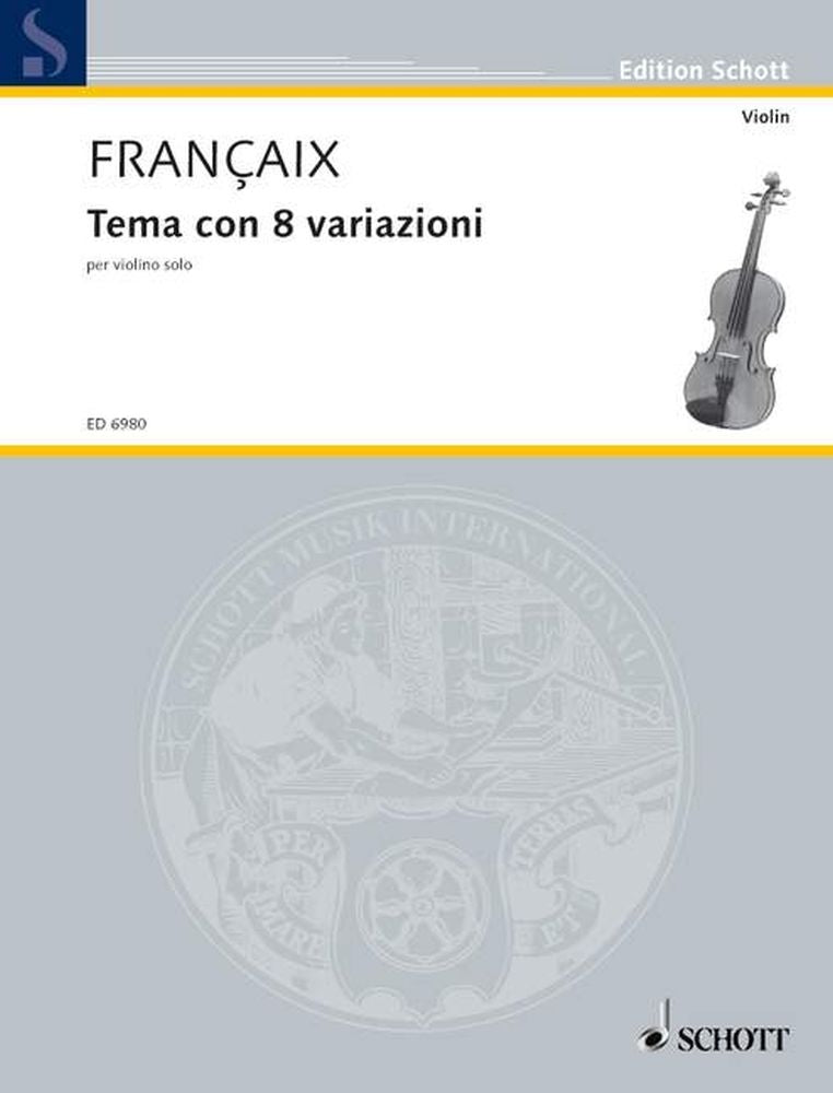 Françaix: Tema con 8 variazioni (Viool)