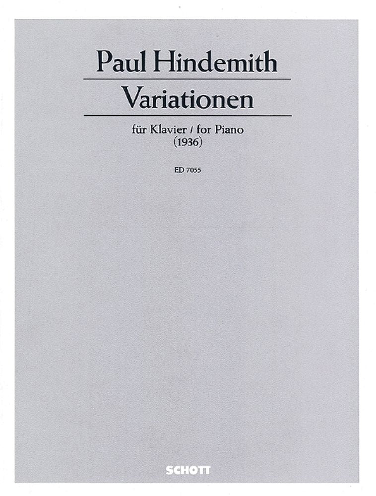 Paul Hindemith: Variationen (Piano)