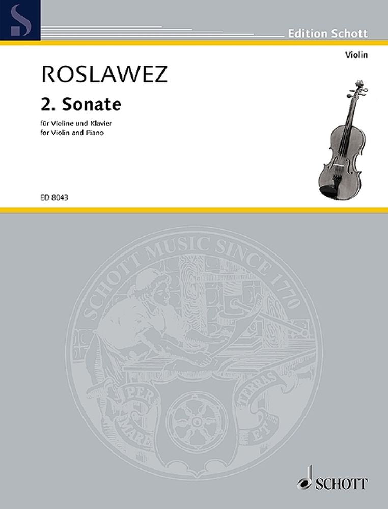Roslawez: 2. Sonate (Viool, Piano)
