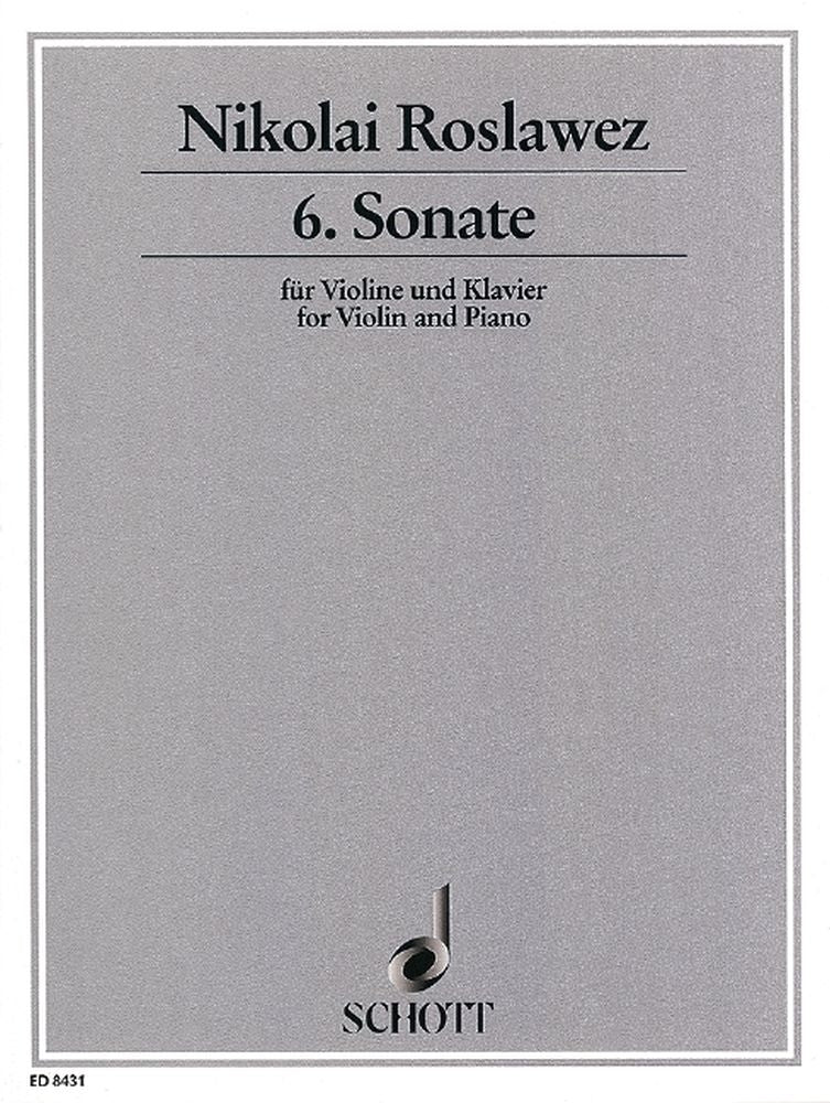 Roslawez: 6. Sonate (Viool, Piano)