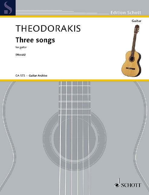 Theodorakis: Three Songs (Gitaar)