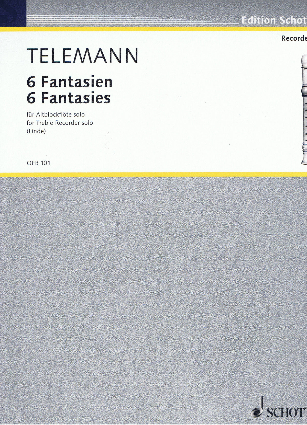 Telemann: 6 Fantasien (Altblokfluit)