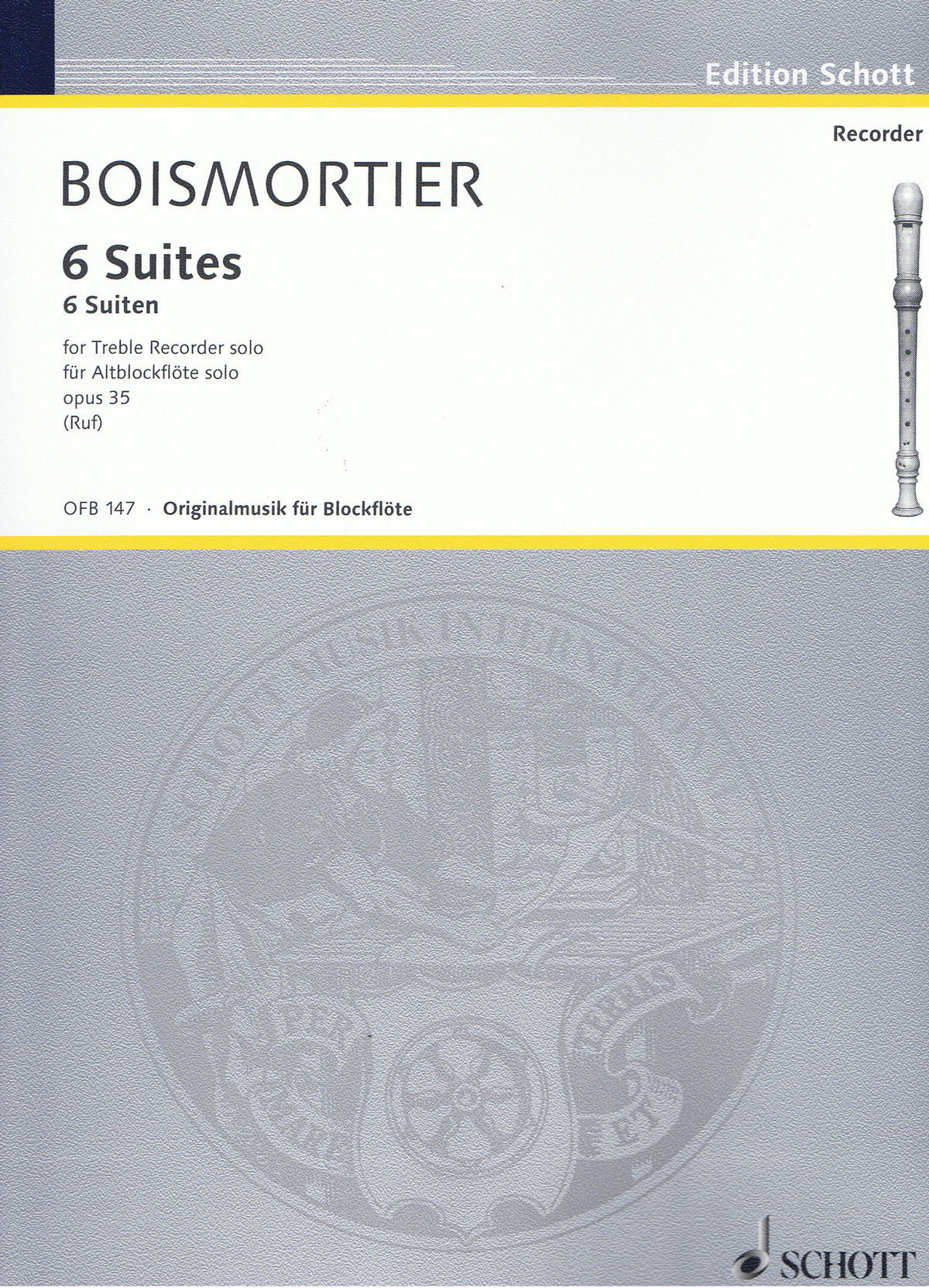 Boismortier: 6 Suiten op. 35 (Altblokfluit)