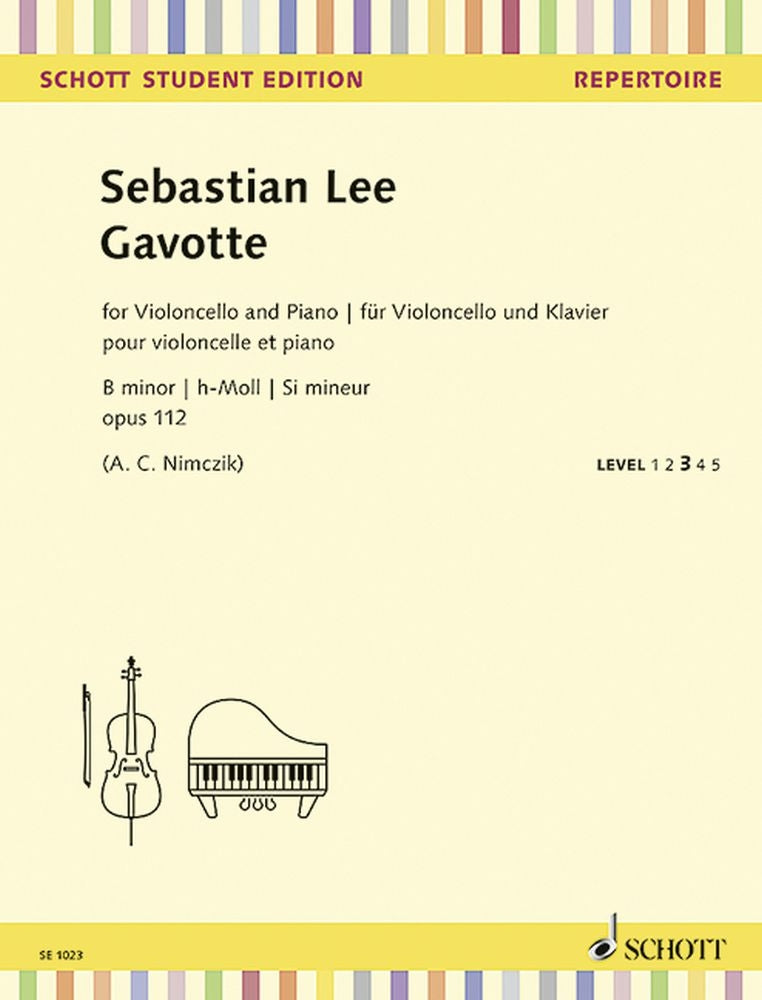 Gavotte h-Moll op. 112 (Cello, Piano)