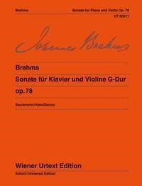 Brahms: Sonata Op.78 G (Viool, Piano)