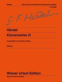 Händel: Sämtliche Klavierwerke Band III