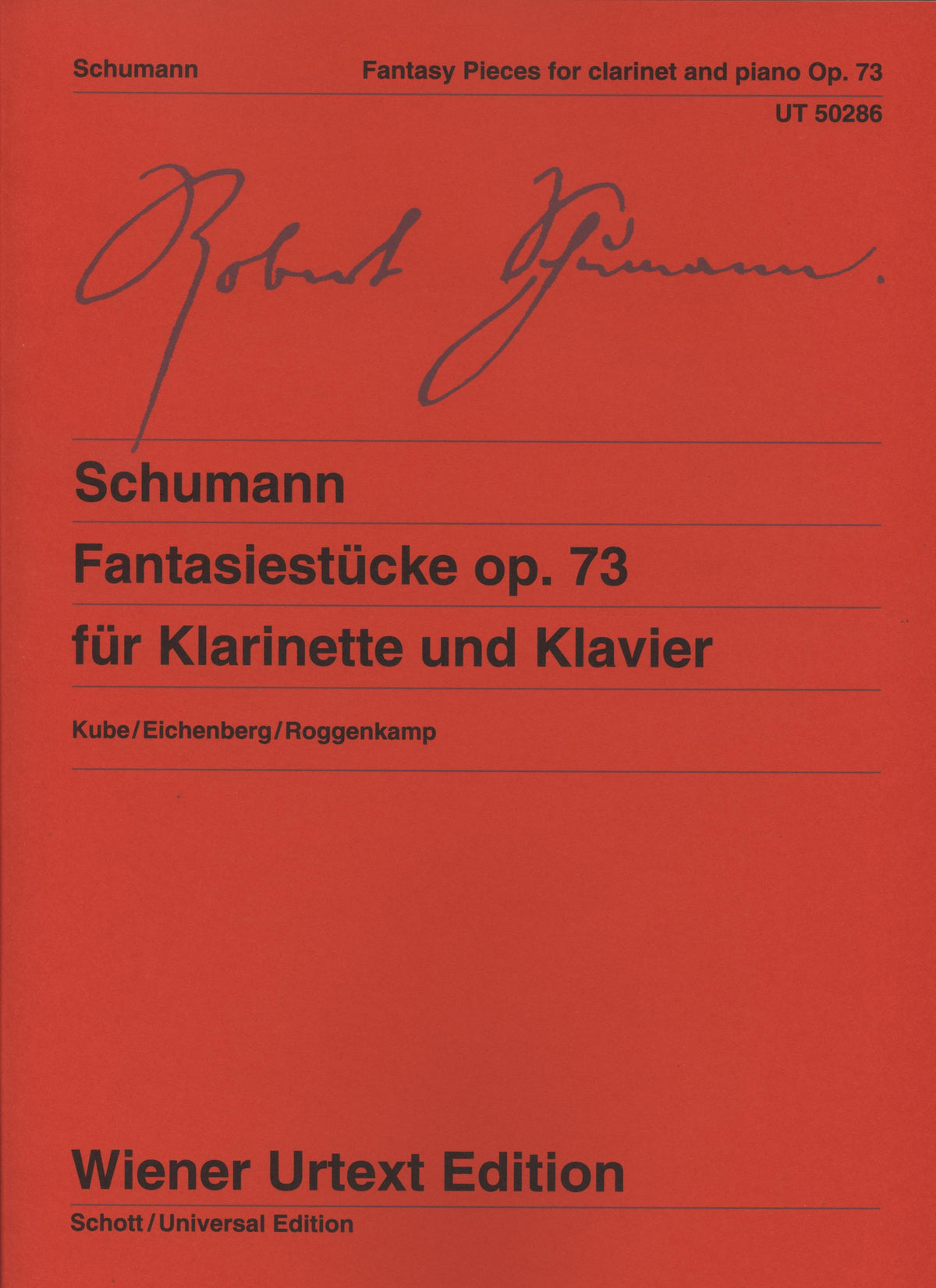 Schumann: Fantasy Pieces for Clarinet and Piano op. 73
